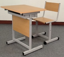 SET MEJA DAN KURSI SISWA - YAMANAKA - MS 101 & KS 101 - (TKDN MEJA 59.38% KURSI 62.61%)