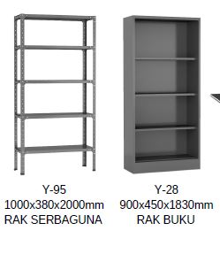 RAK SERBAGUNA Y-95 (TKDN 56.16%) - RAK BUKU BESI - YAMANAKA