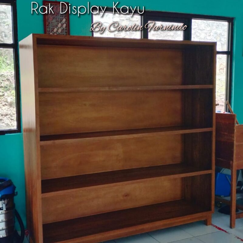 RAK DISPLAY KAYU