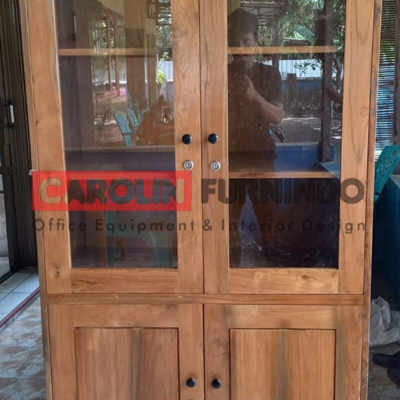 ALMARI ARSIP KAYU 2 PINTU