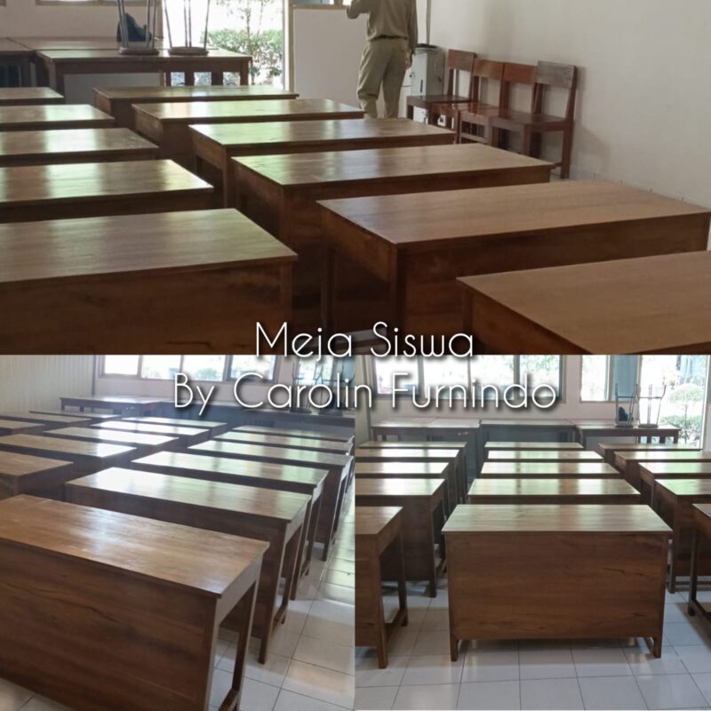 MEJA SISWA KAYU