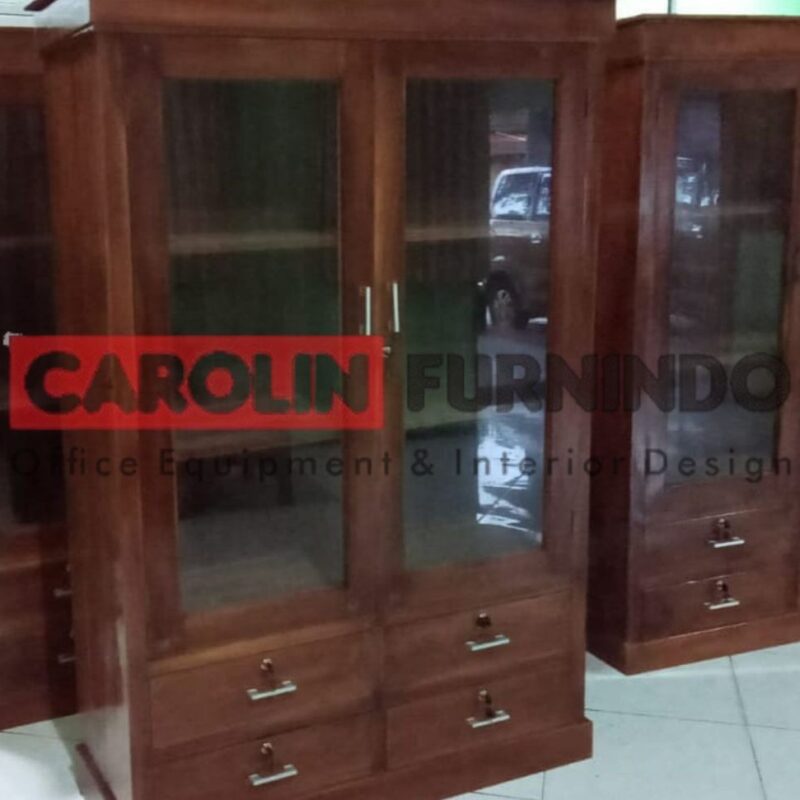ALMARI ARSIP KAYU JATI